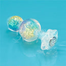 PLUG ANAL GEMORIA EM SILICONE COM ESFERAS DE CRISTAL