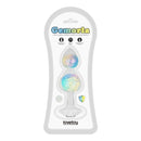 PLUG ANAL GEMORIA EM SILICONE COM ESFERAS DE CRISTAL