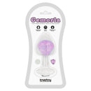 PLUG ANAL GEMORIA EM SILICONE COM ESFERA DE CRISTAL