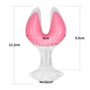 PLUG ANAL GEMORIA EM SILICONE COM PONTAS DUPLAS QUE BRILHAM NO ESCURO