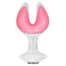 PLUG ANAL GEMORIA EM SILICONE COM PONTAS DUPLAS QUE BRILHAM NO ESCURO