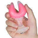 PLUG ANAL GEMORIA EM SILICONE COM PONTAS DUPLAS QUE BRILHAM NO ESCURO