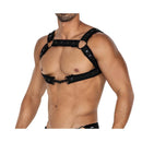 ARNÊS CORPORAL PRETO COM MOLAS TAM. ÚNICO