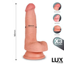 DILDO HANS TRIPLA DENSIDADE COM TESTÍCULOS 7.2"