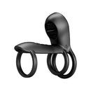 PRETTYLOVE ANEL VIBRATÓRIO JAMMY TRIPLE USB PRETO