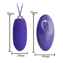 OVO VIBRATÓRIO DE SILICONE USB COM CONTROLE REMOTO