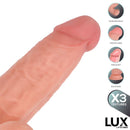 DILDO MAX TRIPLA DENSIDADE COM TESTÍCULOS 7.3"