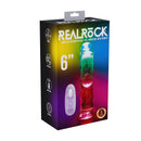 VIBRADOR TRANSPARENTE COM LED 6" / 15 CM
