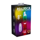 VIBRADOR TRANSPARENTE COM LED 8" / 20 CM