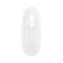VIBRADOR TRANSPARENTE COM LED E TESTÍCULOS 8" / 20 CM
