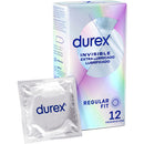 PRESERVATIVOS DUREX INVISÍVEL EXTRA LUBRIFICADO - 12 UNID.