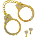 ALGEMAS BDSM EM METAL DOURADO COM BRILHANTES