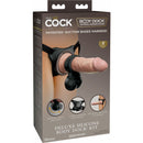 STRAP-ON 8" ACOLCHOADO BODY DOCK COM TESTÍCULOS KING COCK ELITE