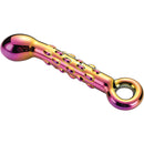 PLUG DE VIDRO RIBBED G-SPOT DILDO DA GLAMOUR GLASS