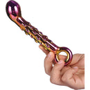 PLUG DE VIDRO RIBBED G-SPOT DILDO DA GLAMOUR GLASS