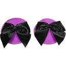 TAPA MAMILOS ROSA COM LAÇO PRETO