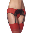 CINTO DE LIGAS VERMELHO E PRETO