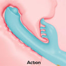 VIBRADOR COM BOLA DE MASSAGEM MURLY SOFT 360º COM DUPLA VIBRAÇÃO - 3 MOTORES