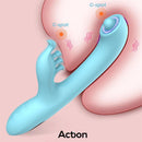 VIBRADOR COM BOLA DE MASSAGEM MURLY SOFT 360º COM DUPLA VIBRAÇÃO - 3 MOTORES
