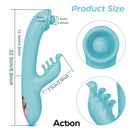 VIBRADOR COM BOLA DE MASSAGEM MURLY SOFT 360º COM DUPLA VIBRAÇÃO - 3 MOTORES
