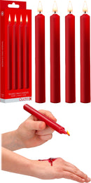 VELAS LARGAS PARA BDSM VERMELHAS 4 UNID