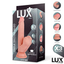 DILDO PAUL TRIPLA DENSIDADE COM TESTÍCULOS OSCILANTES 8.2"