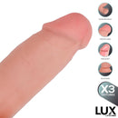 DILDO PAUL TRIPLA DENSIDADE COM TESTÍCULOS OSCILANTES 8.2"