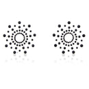 ADORNO DE MAMILO EM FORMATO DE FLOCO DE NEVE