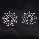 ADORNO DE MAMILO EM FORMATO DE FLOCO DE NEVE