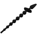 PLUG ANAL A-GUSTO COM CORRENTE ANAL DE SILICONE PRETO