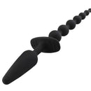 PLUG ANAL A-GUSTO COM CORRENTE ANAL DE SILICONE PRETO