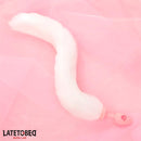 PLUG ANAL EM SILICONE DE CAUDA RAPOZA ROSA