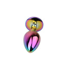 PLUG ANAL MULTICOLOR COM PEDRA COLORIDA