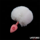 PLUG ANAL EM SILICONE COM CAUDA DE COELHO
