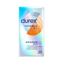 PRESERVATIVOS DUREX INVISÍVEL ULTRA FINOS XL - 10 UNID.