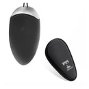 OVO VIBRATÓRIO RALAN PRETO DE SILICONE USB COM CONTROLO REMOTO