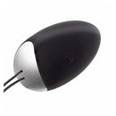 OVO VIBRATÓRIO RALAN PRETO DE SILICONE USB COM CONTROLO REMOTO