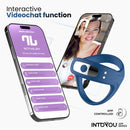 ANEL VIBRATÓRIO RANK COM APP INTOYOU SERIES AZUL