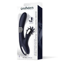 VIBRADOR COM ESTIMULADOR CLITORIANO RECARREGÁVEL COM ESFERAS GIRATÓRIAS 360º
