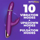VIBRADOR SENDEL APP COM ANEL DE ESFERA INTERNO PARA CIMA E PARA BAIXO E PULSAÇÃO
