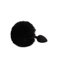PLUG ANAL DE SILICONE COM POMPOM COELHINHO PRETO