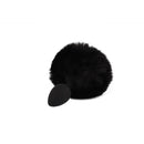 PLUG ANAL DE SILICONE COM POMPOM COELHINHO PRETO