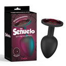 PLUG ANAL EM SILICONE COM JOIA ROSA FORTE