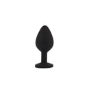 PLUG ANAL EM SILICONE COM JOIA ROSA FORTE