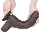 DILDO SLIDING DUAL LAYER 8.5" MULATO