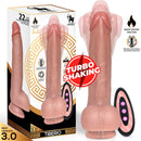 DILDO REALISTICO CENTAURO TURBO SHAKING, COM ROTAÇÃO 360º CONTROLE REMOTO EFEITO DE CALOR
