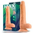 DILDO REALISTICO COM TESTÍCULOS TOD 9"