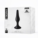 PLUG ANAL TROPHY PRETO SILICONE