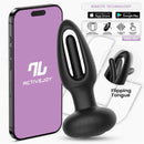 PLUG ANAL COM VIBRAÇÃO ZACK COM LÍNGUA GIRATÓRIA APP
