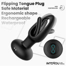 PLUG ANAL COM VIBRAÇÃO ZACK COM LÍNGUA GIRATÓRIA APP